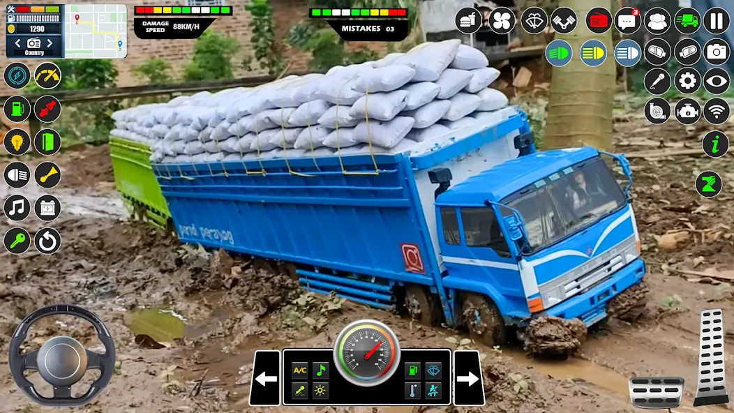 Mud Truck Runner Simulator 3D MOD — Безлимитные деньги и топливо на Андроид — скриншот 5