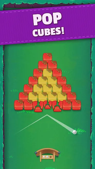 Bouncefield: Brick Breaker MOD APK на Android — Безлимитные жизни и усиленные бонусы — скриншот 1