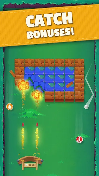 Bouncefield: Brick Breaker MOD APK на Android — Безлимитные жизни и усиленные бонусы — скриншот 3
