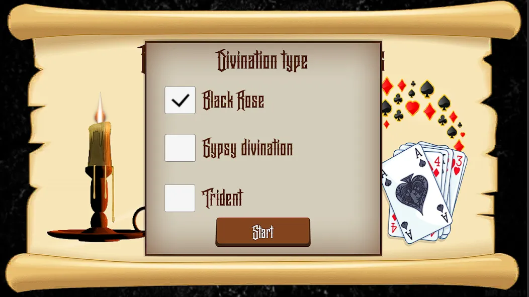 Divination on Playing Cards на Андроид — Мод Точные предсказания и открыты все расклады — скриншот 2