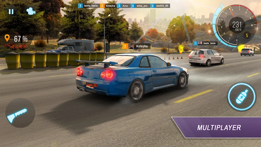 CarX Highway Racing — Безлимитные деньги и топливо — скриншот 1