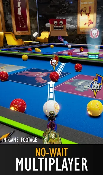 Pool Blitz MOD APK на Android — Безлимитные монеты и все уровни — скриншот 3