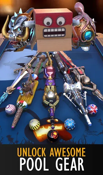Pool Blitz MOD APK на Android — Безлимитные монеты и все уровни — скриншот 5