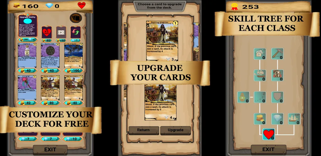 Скачать взлом RogueShip - RPG Roguelike Card на Андроид — Безлимитные деньги и открыты карты — скриншот 3