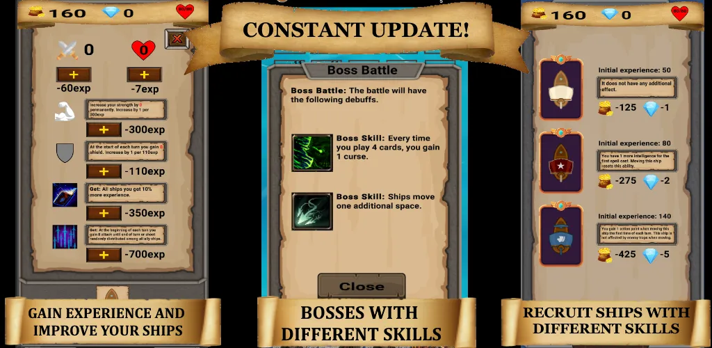 Скачать взлом RogueShip - RPG Roguelike Card на Андроид — Безлимитные деньги и открыты карты — скриншот 5