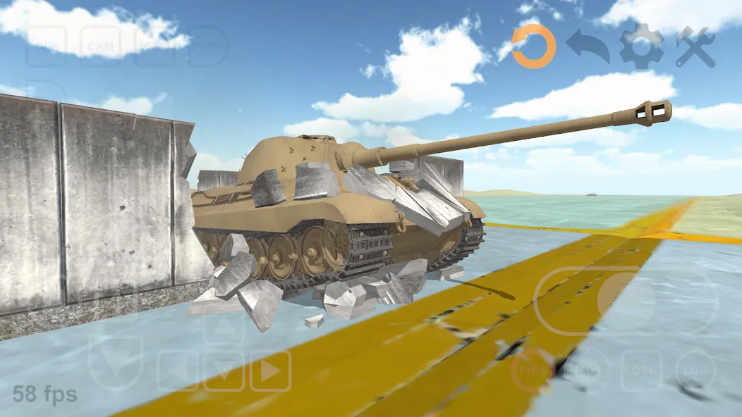 Tank Physics Mobile Vol.3 — Улучшенная физика и танки — скриншот 1 Tank Physics Mobile Vol.3 — Улучшенная физика и танки — скриншот 1