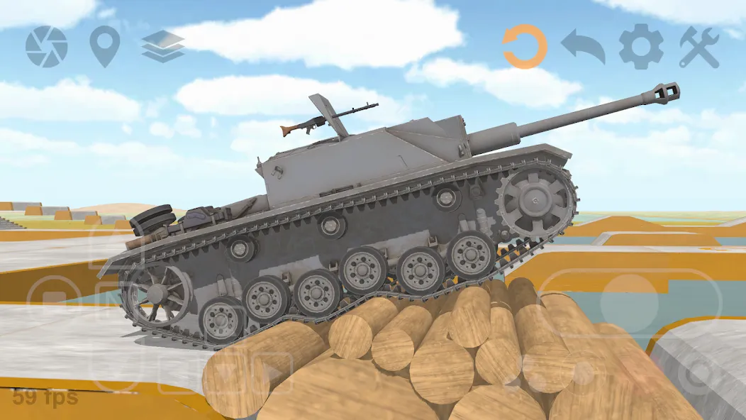 Tank Physics Mobile Vol.3 — Улучшенная физика и танки — скриншот 3 Tank Physics Mobile Vol.3 — Улучшенная физика и танки — скриншот 3