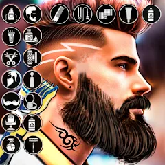 Barber Shop Hair Cut Sim Games MOD APK — Безлимитные деньги и все предметы