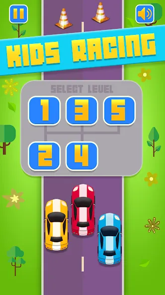 Kids Racing, Racecar Boy Girl Mod APK Без рекламы и все машины открыты — Скачать на Андроид — скриншот 3