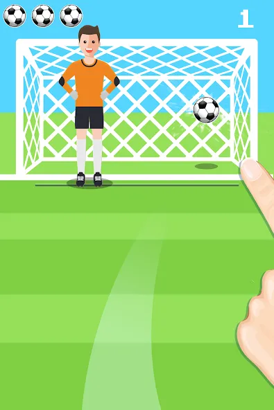 Penalty Shootout Game Offline Mod APK Безлимитные монеты и разблокированы все уровни — Скачать на Андроид — скриншот 3
