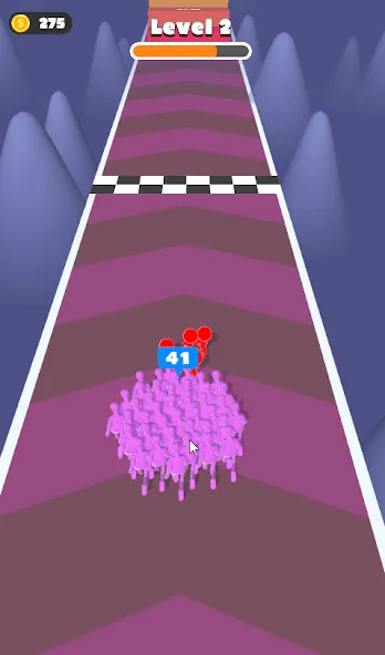 Взлом Count Masters: Crowd Runner 3D — Безлимитные деньги и все уровни — скриншот 2