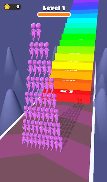 Взлом Count Masters: Crowd Runner 3D — Безлимитные деньги и все уровни — скриншот 3