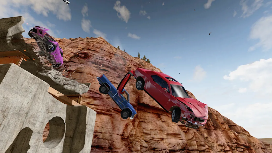 RCC - Real Car Crash Simulator на Андроид — Мод Безлимитные деньги и все машины — скриншот 3