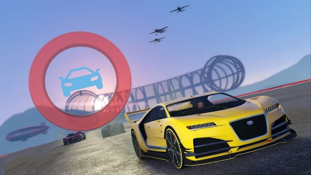 Скачать Mega Ramp Car Offline Games с модом — Безлимитные деньги и все машины — скриншот 1
