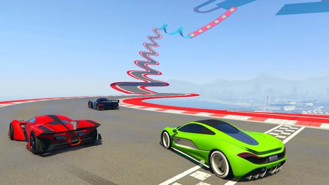 Скачать Mega Ramp Car Offline Games с модом — Безлимитные деньги и все машины — скриншот 3