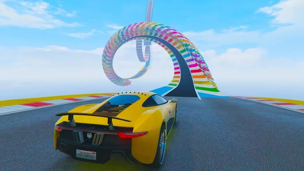Скачать Mega Ramp Car Offline Games с модом — Безлимитные деньги и все машины — скриншот 4