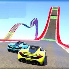 Скачать Mega Ramp Car Offline Games с модом — Безлимитные деньги и все машины