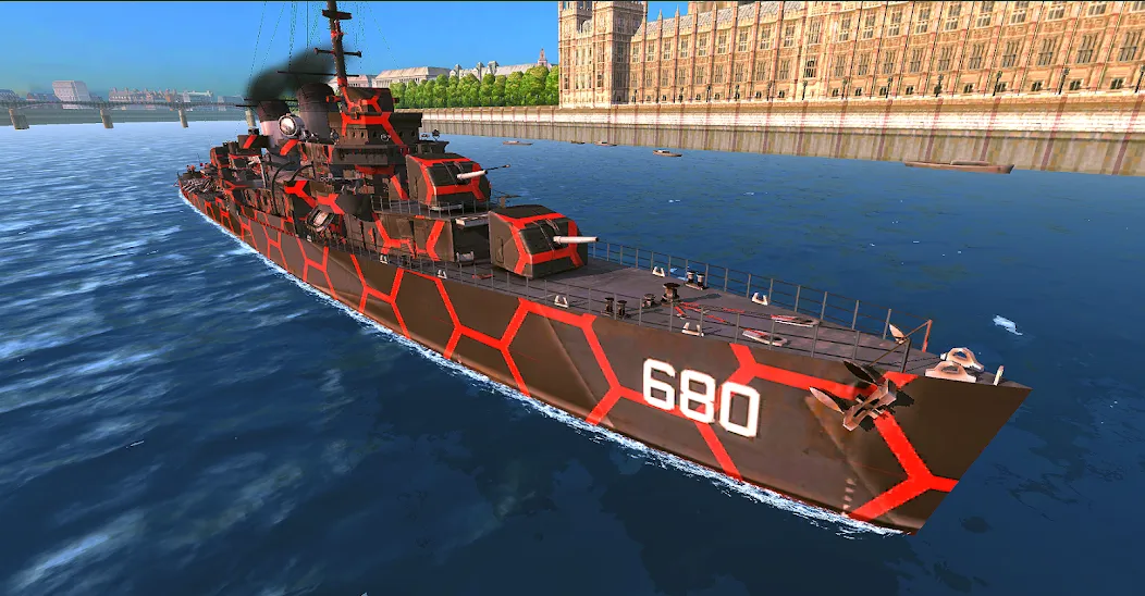 Скачать Battle of Warships: Online с модом — Безлимитные деньги и все корабли — скриншот 1