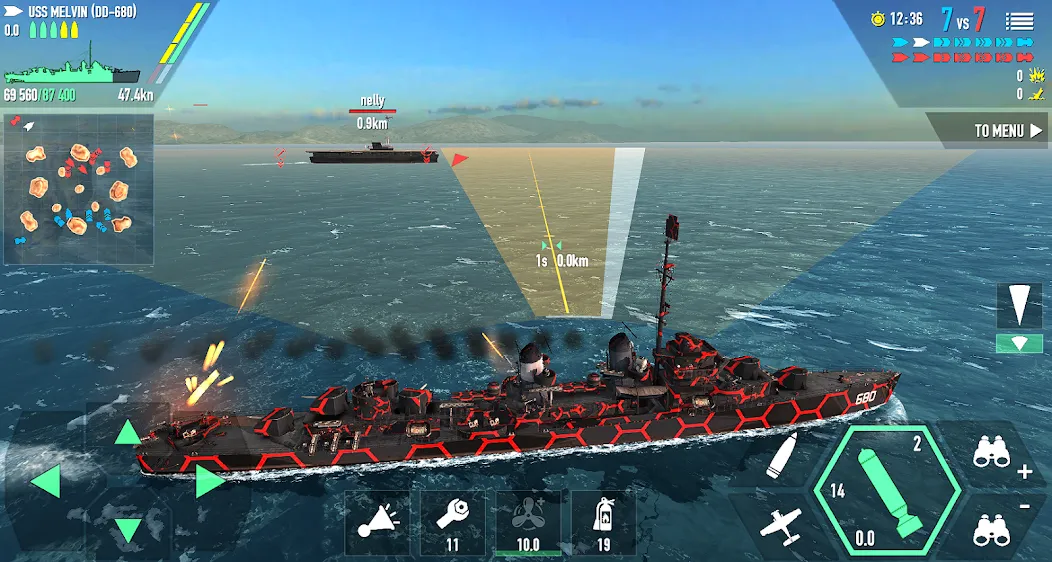 Скачать Battle of Warships: Online с модом — Безлимитные деньги и все корабли — скриншот 2