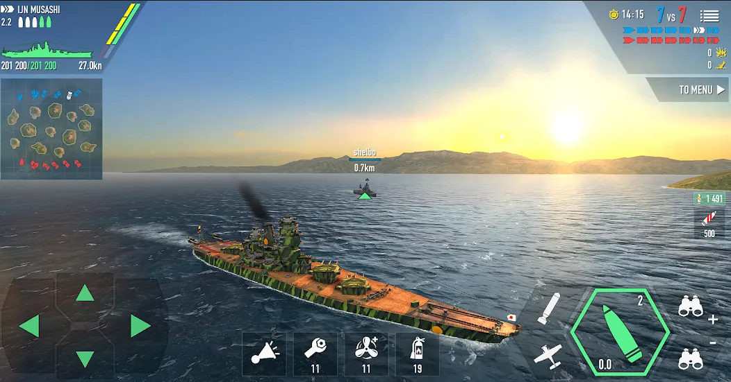 Скачать Battle of Warships: Online с модом — Безлимитные деньги и все корабли — скриншот 3