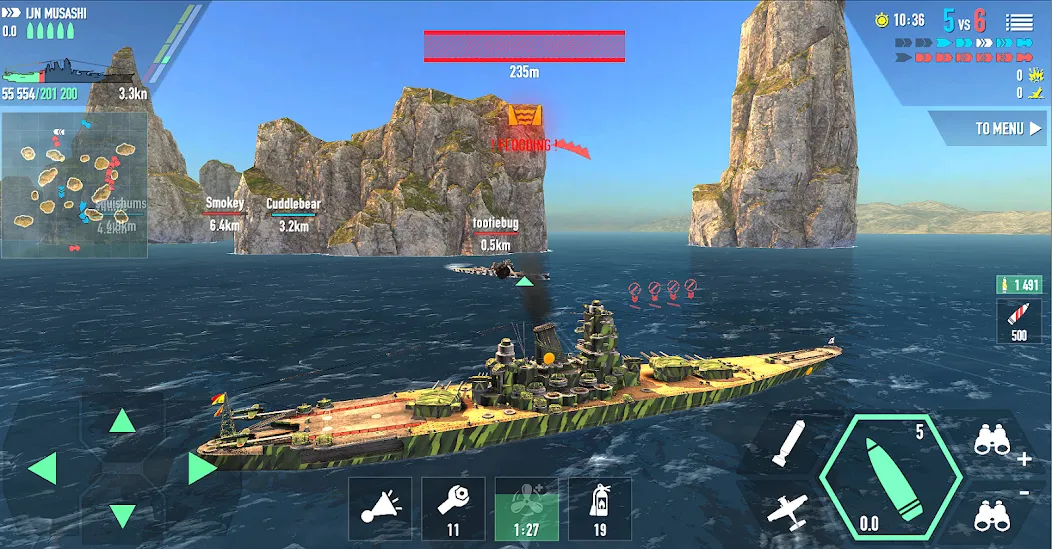 Скачать Battle of Warships: Online с модом — Безлимитные деньги и все корабли — скриншот 4