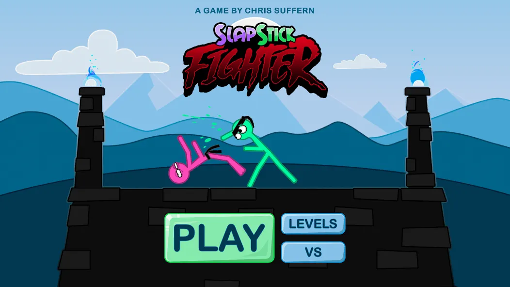 Скачать Slapstick Fighter - Fight Game на Андроид — Разблокированы все бойцы и уровни — скриншот 1