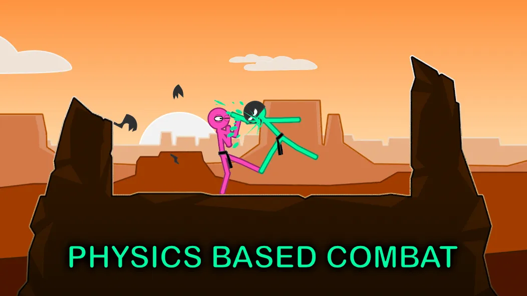 Скачать Slapstick Fighter - Fight Game на Андроид — Разблокированы все бойцы и уровни — скриншот 2