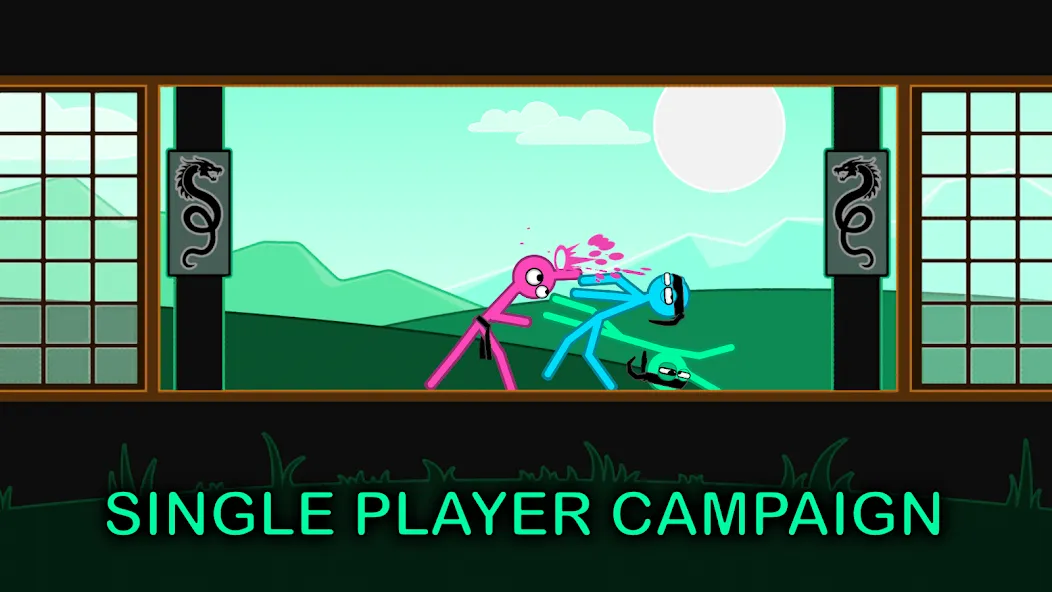 Скачать Slapstick Fighter - Fight Game на Андроид — Разблокированы все бойцы и уровни — скриншот 3
