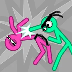 Скачать Slapstick Fighter - Fight Game на Андроид — Разблокированы все бойцы и уровни