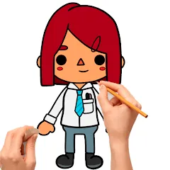 Скачать взлом How to draw Toca на Андроид — Пошаговое рисование персонажей