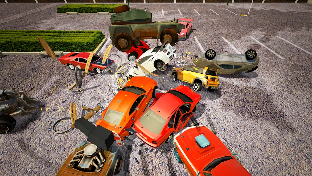 Взлом Demolition Derby Mad Car Crash — Безлимитные деньги и топливо — скриншот 4 Взлом Demolition Derby Mad Car Crash — Безлимитные деньги и топливо — скриншот 4
