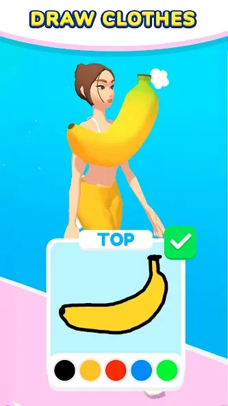 Скачать Draw Dress! с модом — Безлимитные монеты и все наряды — скриншот 1
