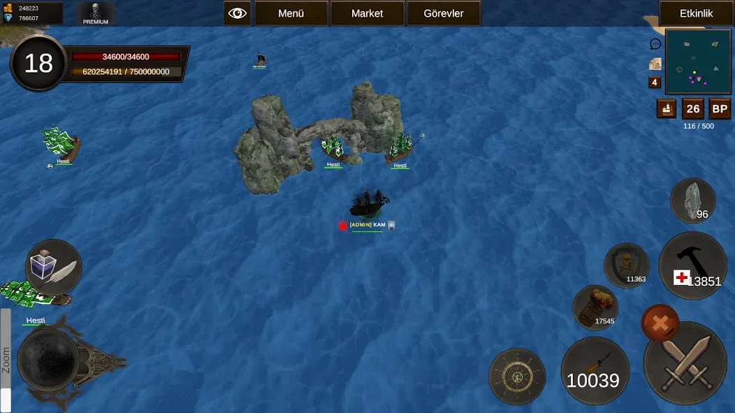 Naval Battle Online MOD APK — Безлимитные ресурсы и мощный флот — скриншот 1