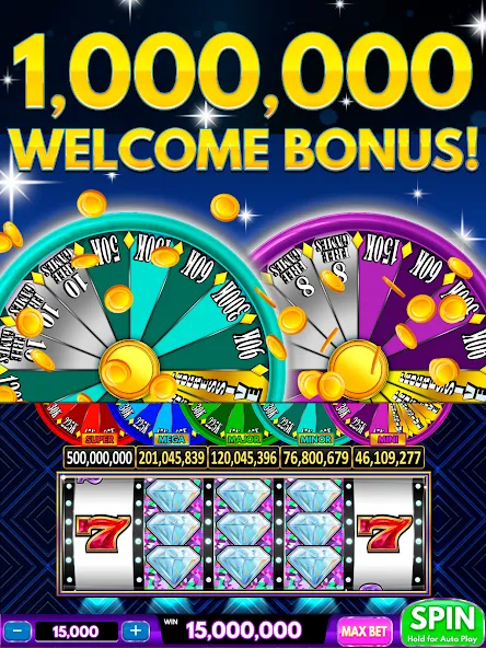 Скачать Spin Vegas Slots: Slot Games на Android — Много монет и бонусов — скриншот 1