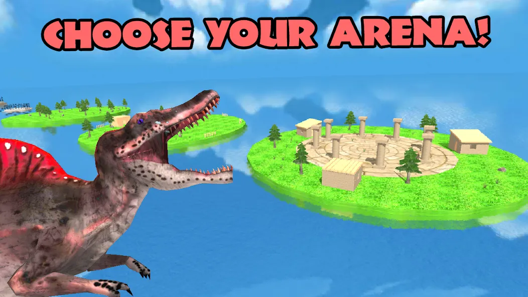 Взломанная Dino Battle Arena Lost Kingdom на Андроид — Много денег и все динозавры открыты — скриншот 2