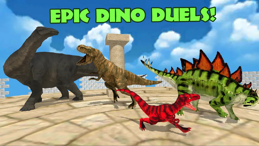 Взломанная Dino Battle Arena Lost Kingdom на Андроид — Много денег и все динозавры открыты — скриншот 3