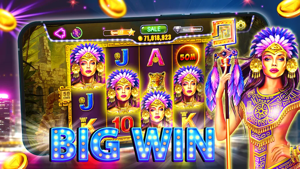Скачать Old Vegas Slots - Casino 777 MOD APK — Безлимитные монеты и джекпоты — скриншот 1