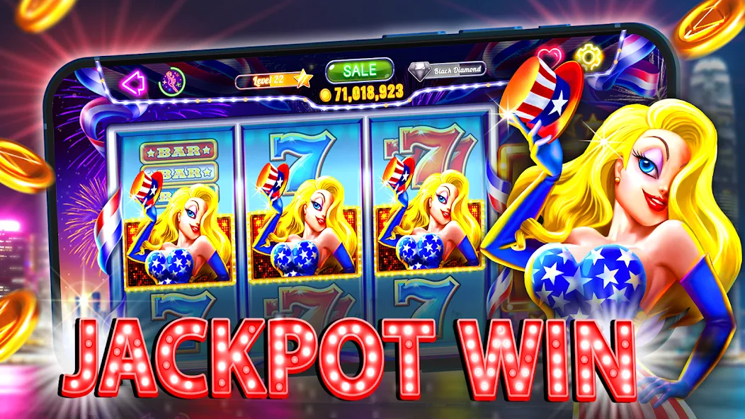 Скачать Old Vegas Slots - Casino 777 MOD APK — Безлимитные монеты и джекпоты — скриншот 5