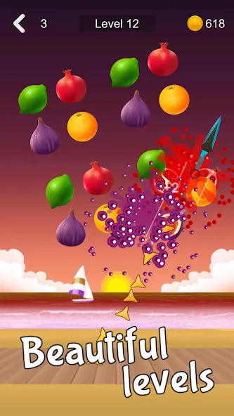 Fruit Sniper — Безлимитные монеты и усиленное оружие — скриншот 3