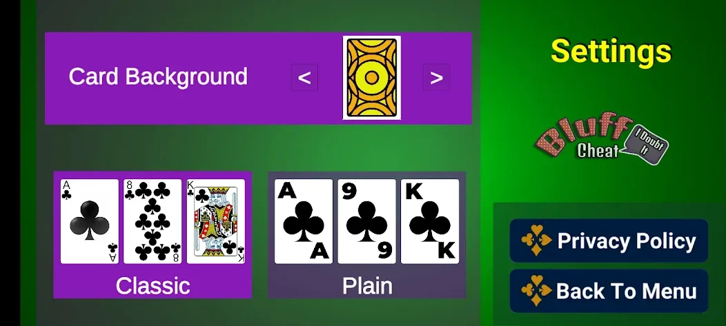 Bluff Card Game — Взломанная версия (Безлимитные монеты и разблокированы карты) — скриншот 2