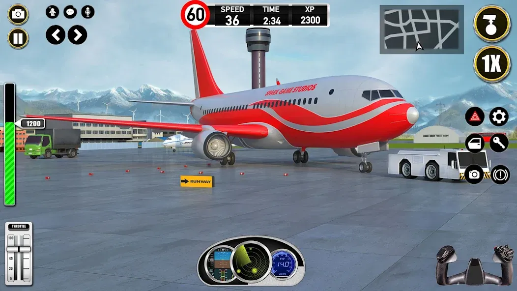 Скачать Plane Pilot Flight Simulator с модом — Безлимитное топливо и все самолёты — скриншот 5