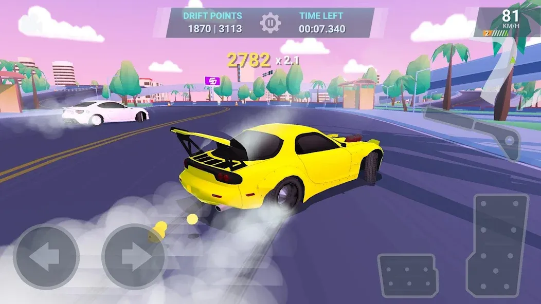 Взломанная Drift Clash Online Racing на Андроид — Безлимитные деньги и все машины открыты — скриншот 3 Взломанная Drift Clash Online Racing на Андроид — Безлимитные деньги и все машины открыты — скриншот 3