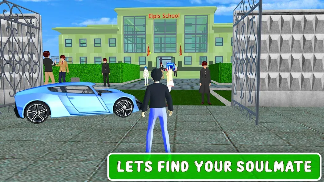 Anime High School Love Story Mod APK Романтические приключения без ограничений — Скачать на Андроид — скриншот 1