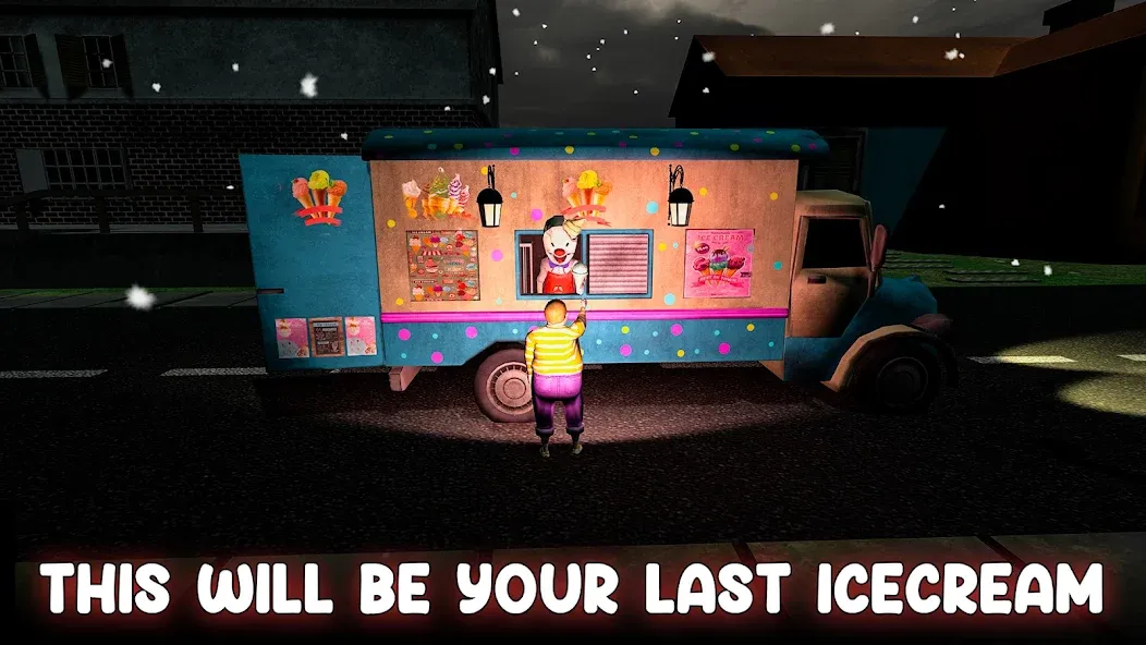 Ice Cream Man: Horror Scream на Андроид — Мод Безлимитные деньги и открыты все уровни — скриншот 1