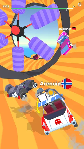 Ramp Racing 3D — Extreme Race MOD — Безлимитные деньги и все машины на Андроид — скриншот 3 Ramp Racing 3D — Extreme Race MOD — Безлимитные деньги и все машины на Андроид — скриншот 3