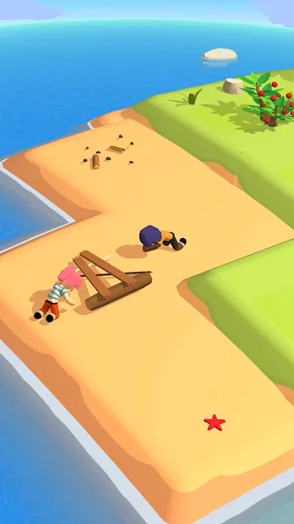 Взлом Stranded Island Survival Games — Безлимитные ресурсы и здоровье — скриншот 4