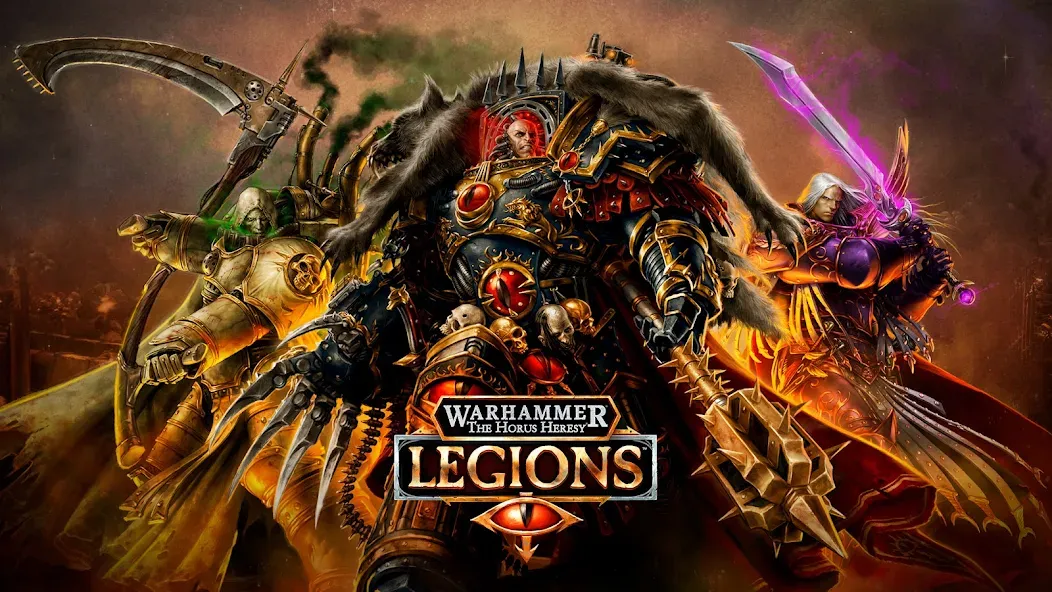 Warhammer Horus Heresy Legions на Андроид — Безлимитные ресурсы и открыты все легионы — скриншот 1