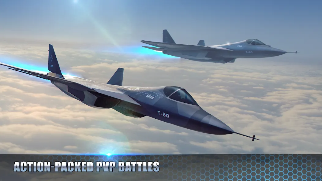 Modern Warplanes: PvP Warfare на Андроид — Безлимитные деньги и все самолёты — скриншот 1