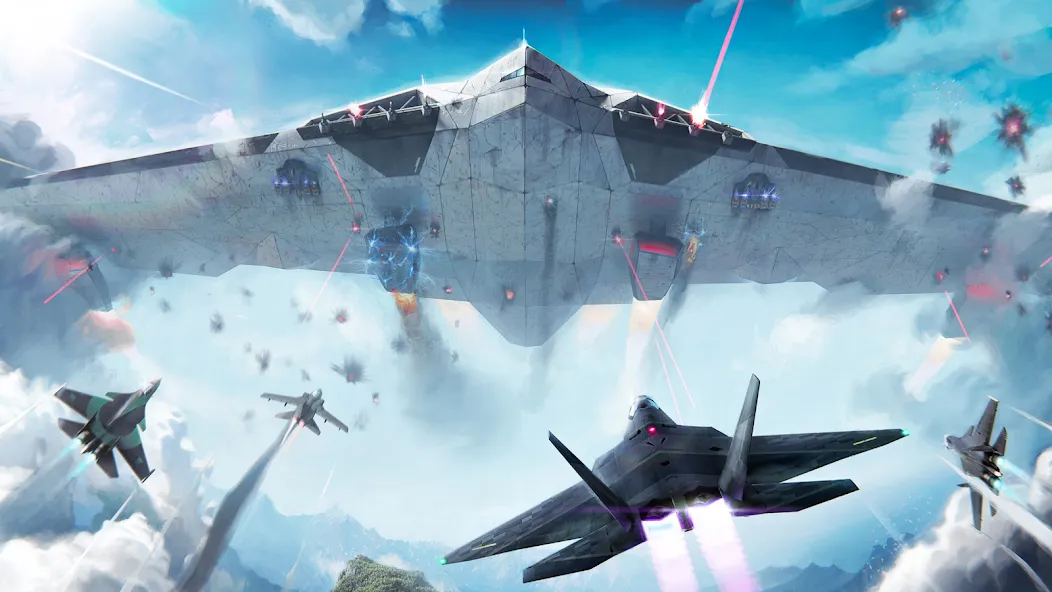 Modern Warplanes: PvP Warfare на Андроид — Безлимитные деньги и все самолёты — скриншот 2