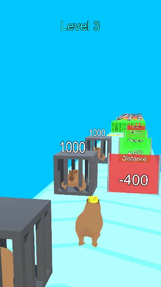 Capybara Run MOD APK на Android — Бесконечные монеты и ускорение бега — скриншот 4